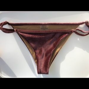 Dbrie velvet cheeky reversible bikini bottoms
